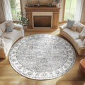 jinchan Fiora Round Rug 8ft Area Rugs by JINCHAN