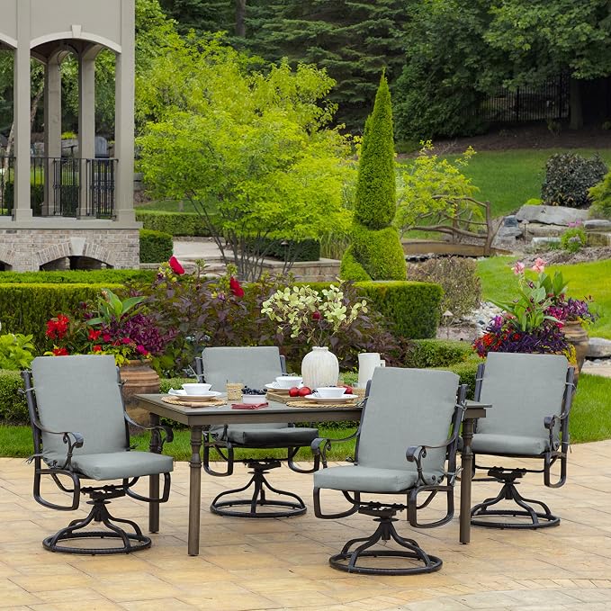 Arden Outdoor Dining Chair Cushion, 20 in x 20 in, Weather-Proof, Rain-Proof - Image 7