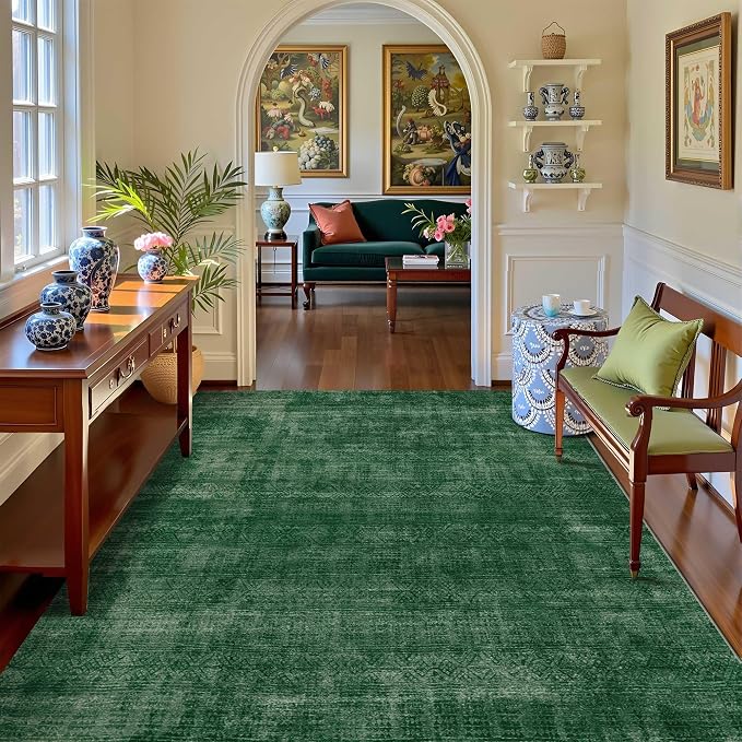 Kokia Abstract Area Rugs 9x12 Bedroom Washable Decor Low Pile Non-Slip - Image 2