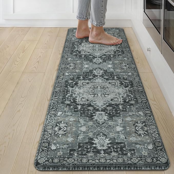 GENIMO Kitchen Mats for Floor, Washable Anti Fatigue Mat for Cushioned by GENIMO