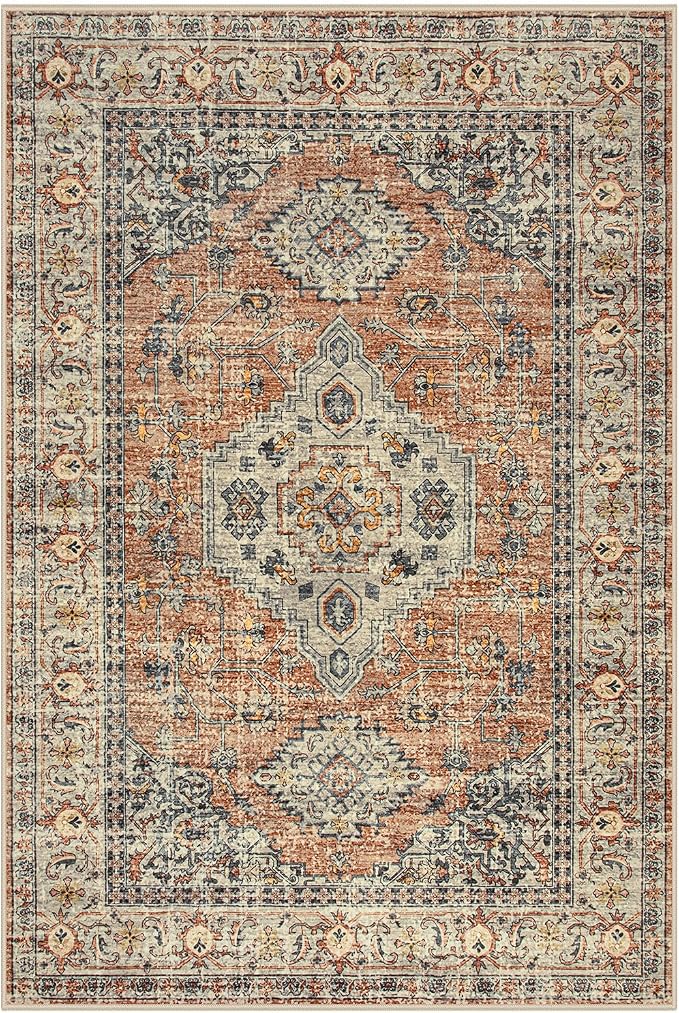 Lahome Oriental Door Mat Indoor Entrance, 2x3 Washable Fall Indoor Rugs - Image 7