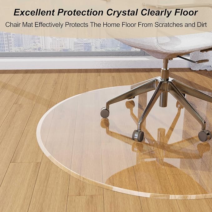 Beveled Edge 48" Round Chair Mat - Image 4