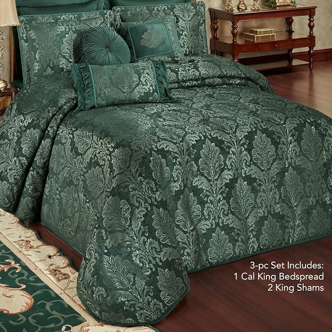 Touch of Class Camelot Luxury Bedding | Striking Emerald Green | Matte Satin - Image 2