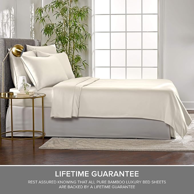 Pure Bamboo Twin XL Sheets, Genuine 100% Organic Viscose Derived from Bamboo - Image 4