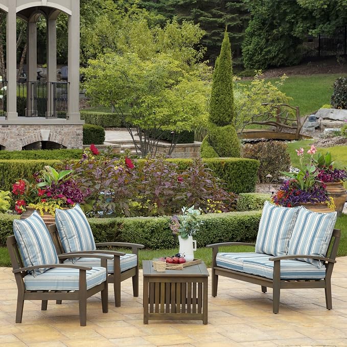 Arden Outdoor Deep Seat Cushion Set, 22 in x 24 in, Weather-Proof, Rain-Proof - Image 3