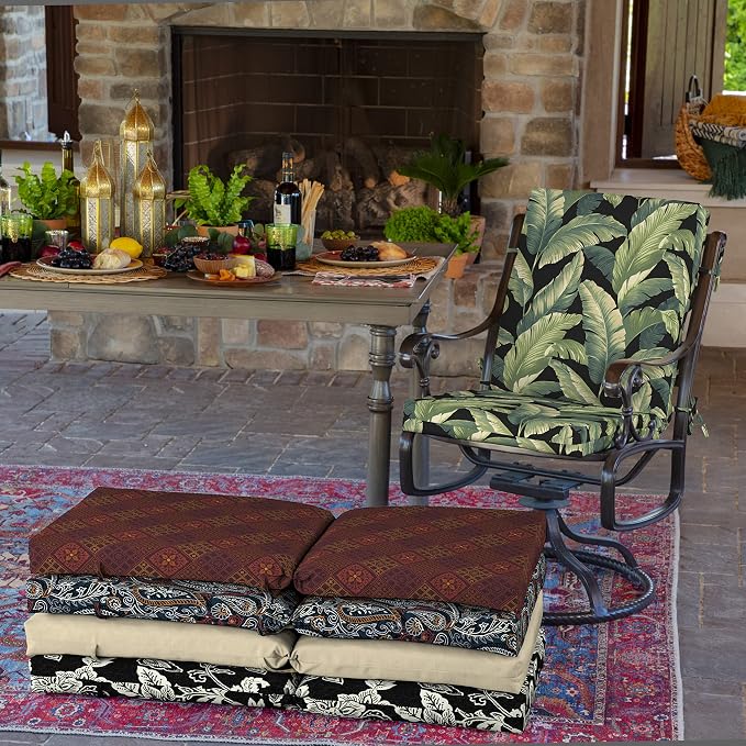 ARDEN Outdoor Dining Chair Cushion, 20 x 20, Rain-Proof, Fade Resistant - Image 6