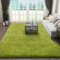 Ophanie Green Rugs for Living Room 5x8, Grass Shag Fluffy Large Fuzzy Plush by Ophanie