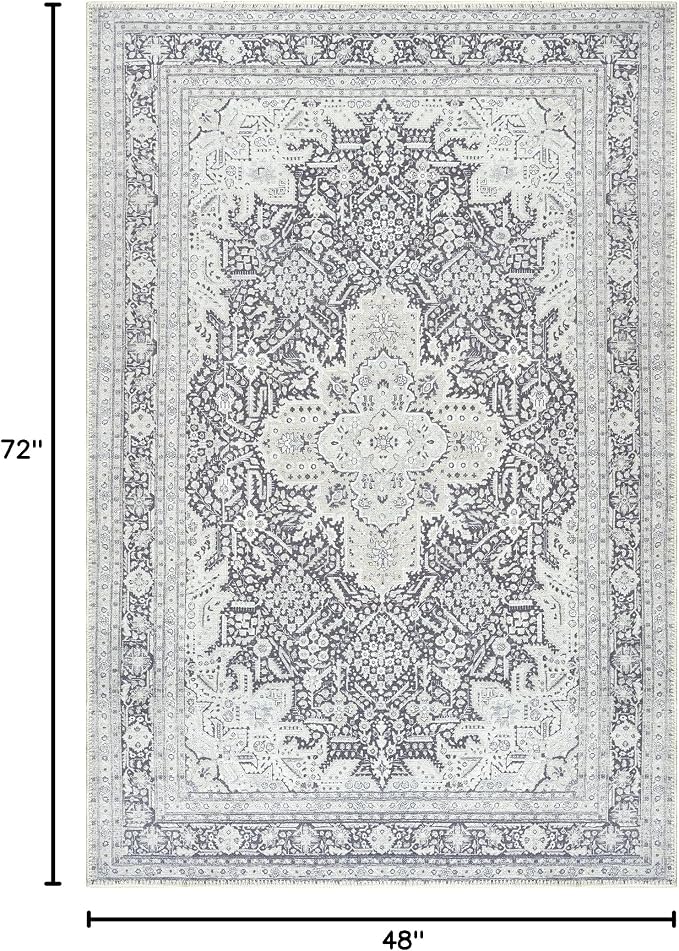 Bloom Rugs Washable Non-Slip 4' x 6' Rug - Image 2