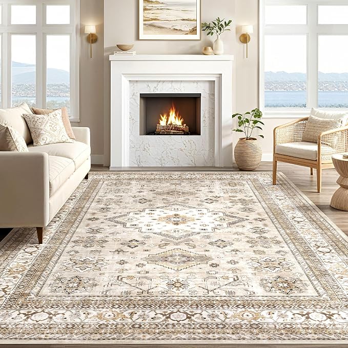 Vintage Living Room Area Rug 6x9 - Image 5