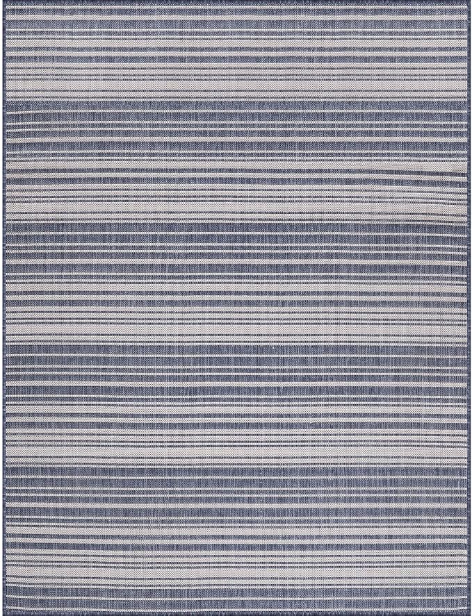 Stripe Outdoor Rug 5x7 Washable Outside Carpet - Image 3