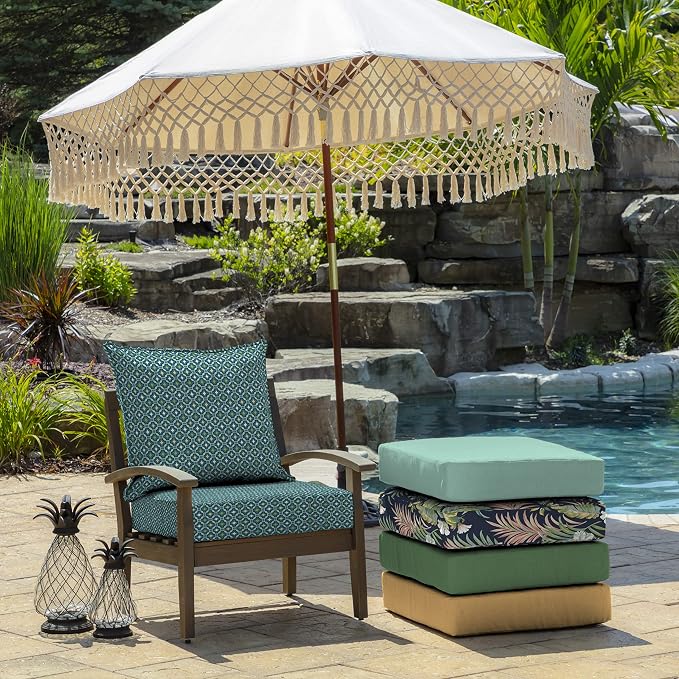 Arden Outdoor Deep Seat Cushion Set, 24 in x 24 in, Weather-Proof, Rain-Proof - Image 7