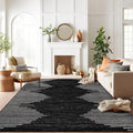 Rugshop Bohemian Stripe Stain Resistant Carpet High Traffic Living Room Kitchen by Rugshop