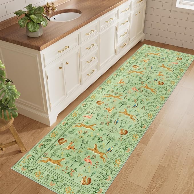 DUKINO 2x6 Rug for Hallway, Washable Kitchen Runner Rug - Image 2