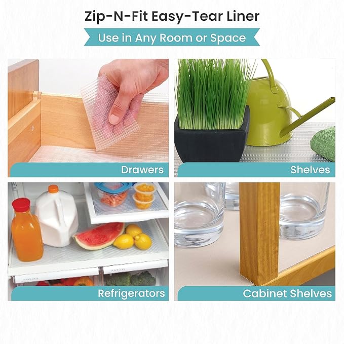 Con-Tact Brand 04F-CZ8S01-06AZ Zip-N-Fit Premium Non-Adhesive Perforated Shelf - Image 4
