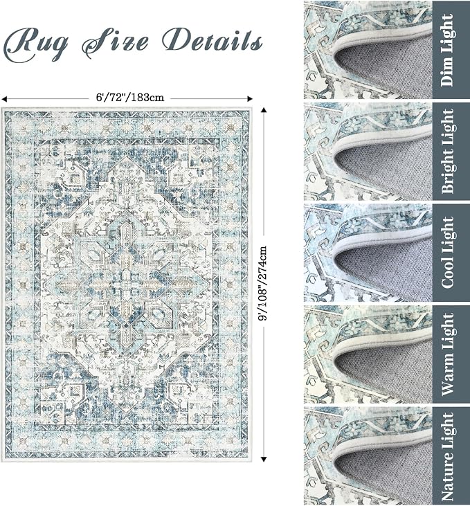 zesthome Area Rugs 6x9, Large Rugs - Image 2