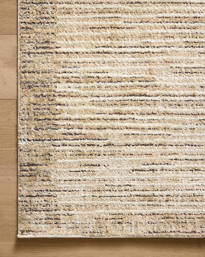Loloi Jeremiah Brent Bleecker Collection BLE-02 Sand/Charcoal 4'-0" x 6'-0" - Image 7