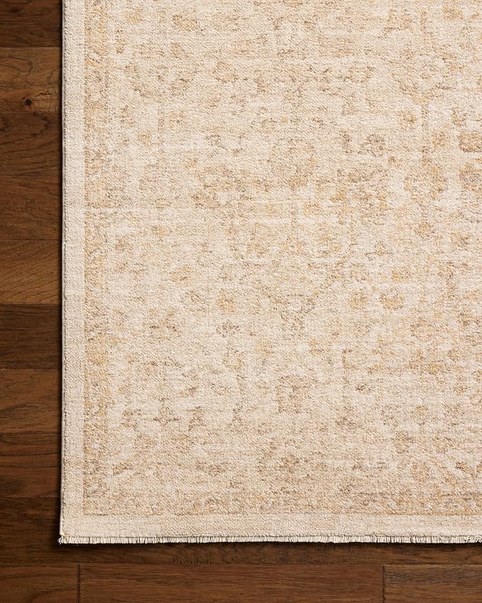 Loloi Chris Loves Julia Palma Collection PLM-01 Ivory/Sand 2'-7" x 7'-6" Fringe - Image 6