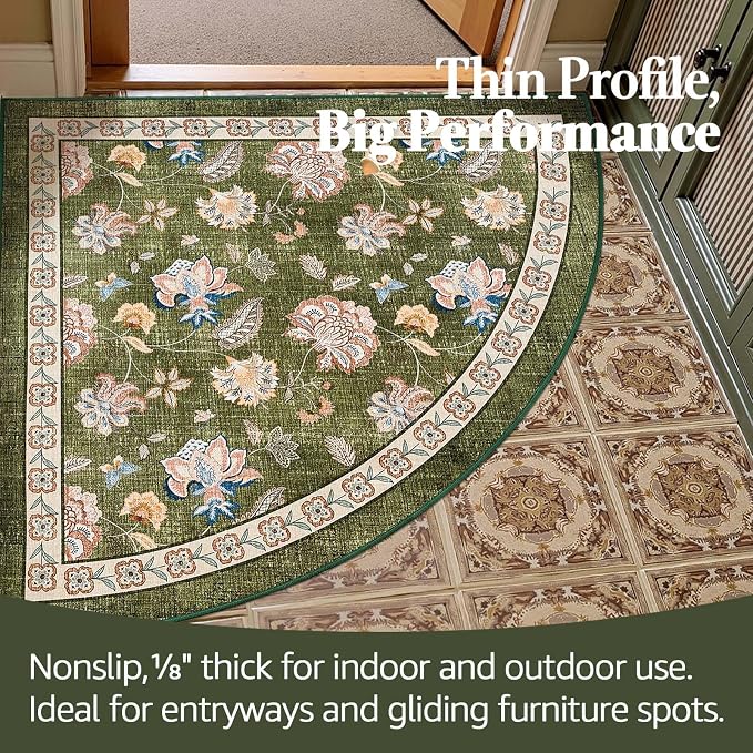 jinchan Elora Floral Corner Rug - Image 5