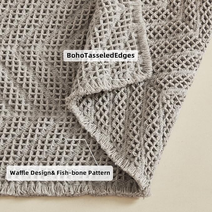 BohoBath Matts, Upgraded Waffle Super Absorbent Bath Mat, Bathroom Rugs Non - Image 4