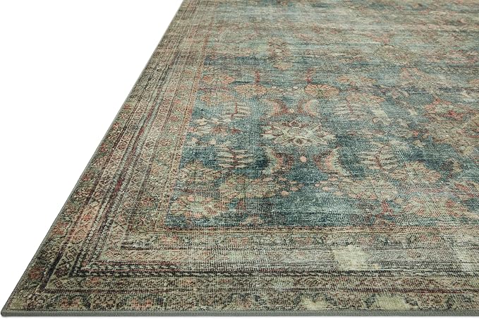 Loloi Magnolia Home by Joanna Gaines Banks Collection BAN-01 Ocean/Spice 3'-6" - Image 7