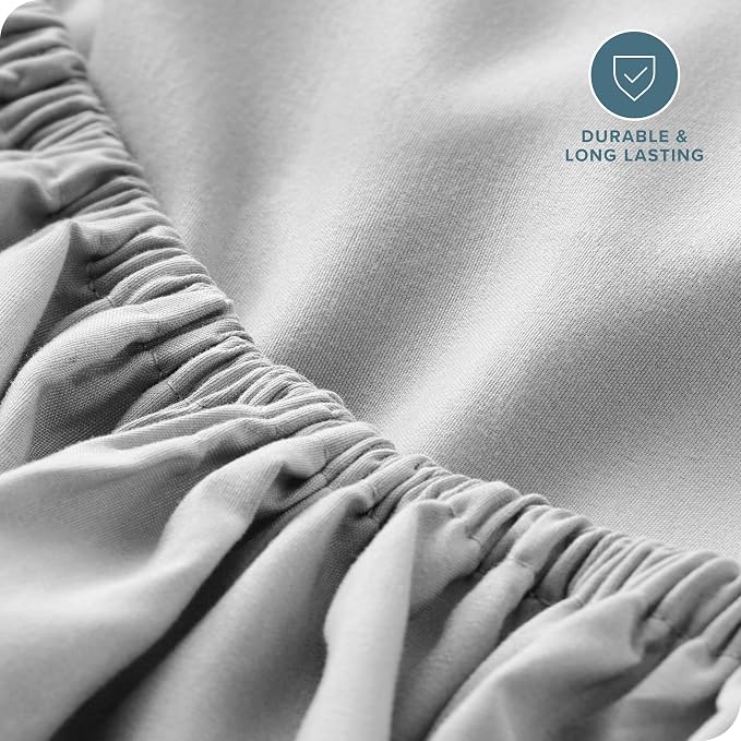 Bare Home Fitted Bottom Sheet Twin Size - Image 5
