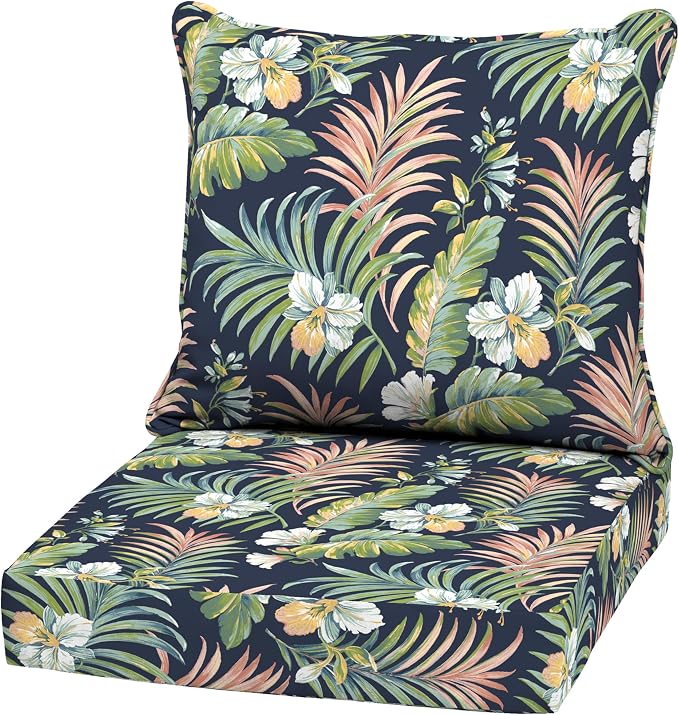 Arden Outdoor Deep Seat Cushion Set, 22 in x 24 in, Weather-Proof, Rain-Proof by ARDEN