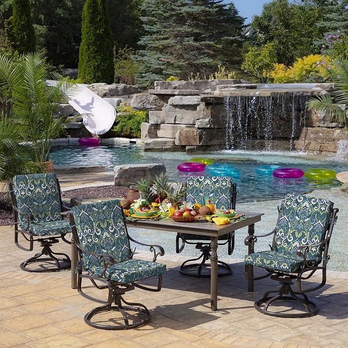 ARDEN Outdoor Midback Chair Cushion, 18 x 16.5, Water Repellent, Fade Resistant - Image 5