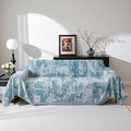 MEETSKY Boho Couch Cover for Dogs Washable Blue Abstract Couch Sofa Protector by MEETSKY