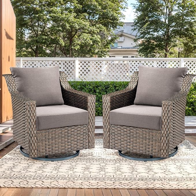 Luxury Outdoor Seat Cushion Set-22 x 24 x 6 Inch Outdoor Chair Cushions - Image 2