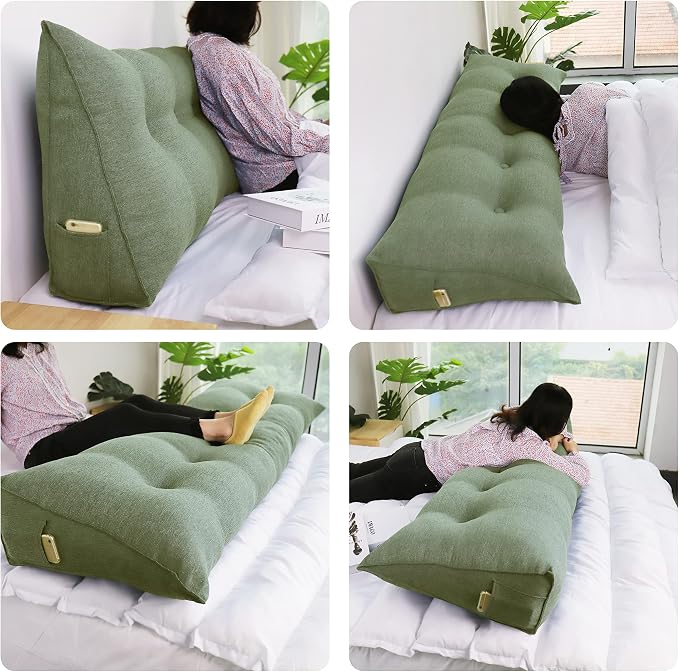 Wedge Headboard Pillow Dorm Room Reading Pillow Back Support - Image 3