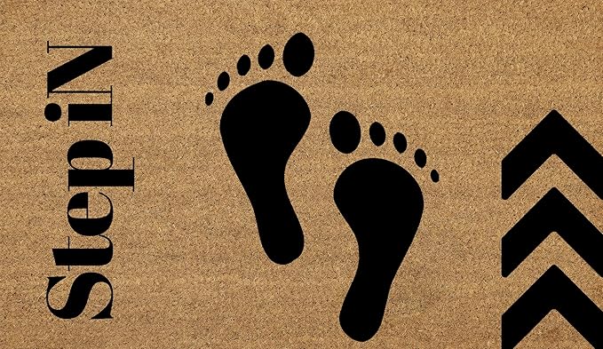 Coir Door Mats 17" X 30", Non-Slip Sturdy, PVC Backed Heavy Duty, Step-in by Unknown