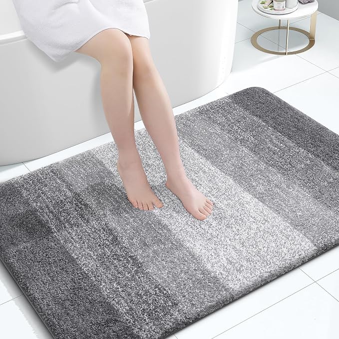 OLANLY Bathroom Rugs Mat 44x32, Extra Soft Absorbent Microfiber Bath Rugs by OLANLY