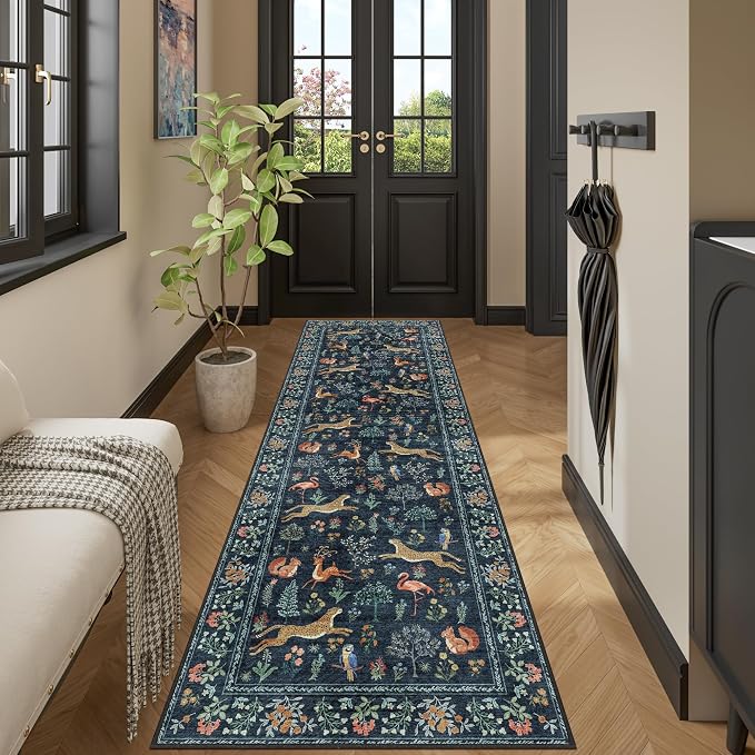DUKINO 2.6x8 Rug for Hallway, Washable Kitchen Runner Rug - Image 5