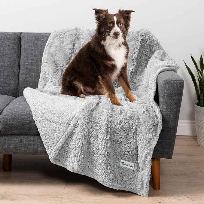 PetAmi Waterproof Dog Blanket for Medium Large Dogs, Calming Fleece Cat Blanket by PetAmi