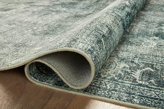 Loloi Magnolia Home by Joanna Gaines Banks Collection BAN-03 Blue/Lagoon 3'-6" - Image 11