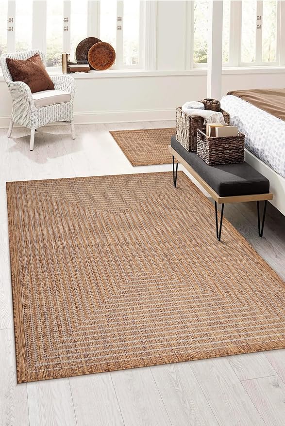 Adiva Rugs Outdoor Indoor Area Rug, Weather Resistant, Stain Resistant Floor Mat - Image 4