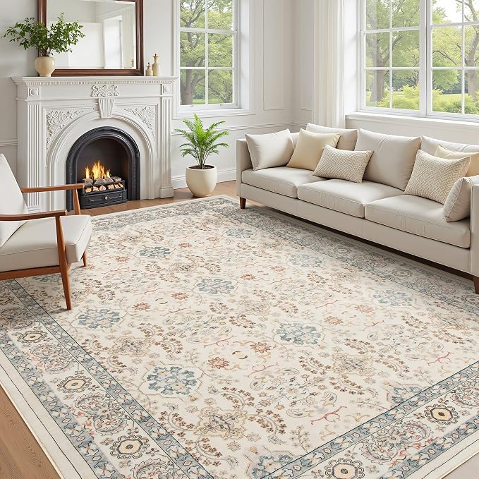 Vintage Living Room Area Rug 10x12 by COTILED