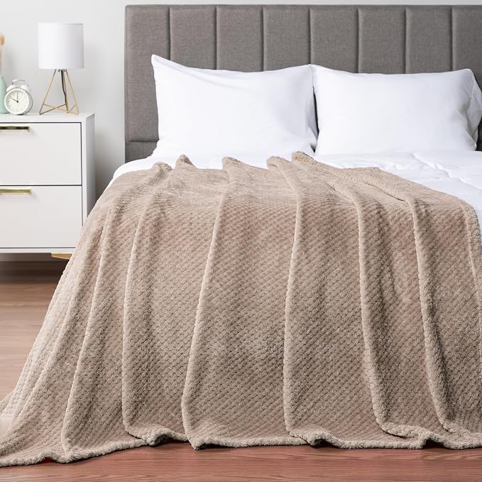 PAVILIA Tan Taupe Throw Blanket - Image 5