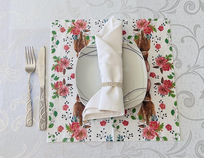 AM Decor Easter Luncheon Paper Napkins 20-Count Dinner Paper Napkins - Image 7