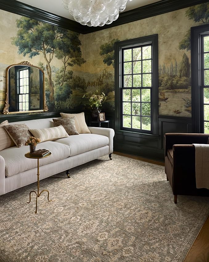 Loloi Chris Loves Julia Palma Collection PLM-03 Lagoon/Natural 3'-6" x 5'-6" by Loloi