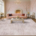 Modern Pink Abstract Area Rugs 9x12 by HazoHaus