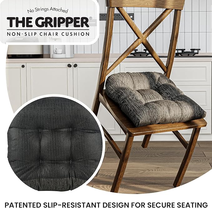 Klear Vu Gripper Overstuffed Universal Non-Slip Dining Chair Cushions - Image 5