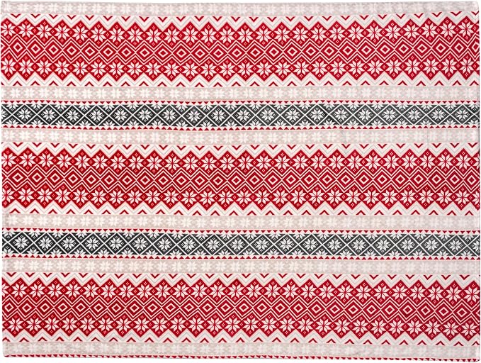 PAVILIA Christmas Throw Blanket | Holiday Christmas Red Fleece Blanket | Soft - Image 6