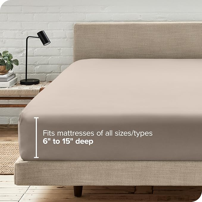 Bare Home Fitted Bottom Sheet Twin Size - Image 6