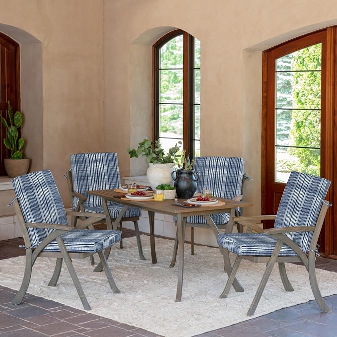 Arden Outdoor Dining Chair Cushion, 20 in x 20 in, Weather-Proof, Rain-Proof - Image 4