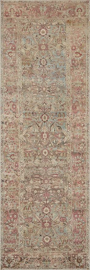 Loloi Adrian Collection ADR-06 Ocean/Clay 2'-6" x 7'-6", .19" Thick Runner Rug - Image 4