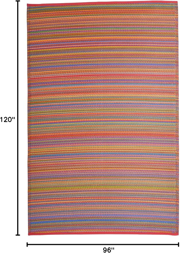 Fab Habitat Striped Outdoor Rug - Image 2