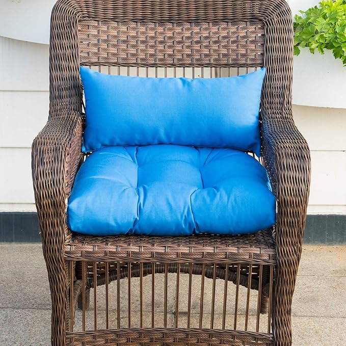 QILLOWAY Outdoor Patio Wicker Seat Cushions Group Loveseat/Two U-Shape/Two - Image 4