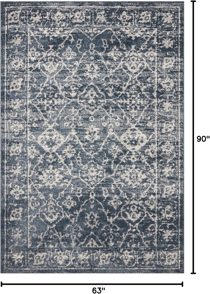Loloi Magnolia Home by Joanna Gaines Gigi Collection GIG-02 Navy/Stone 5'-3" x - Image 2