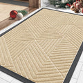 Smiry Front Door Mat Outside Entrance, Heavy Duty Sturdy Natural Rubber Doormat by Smiry